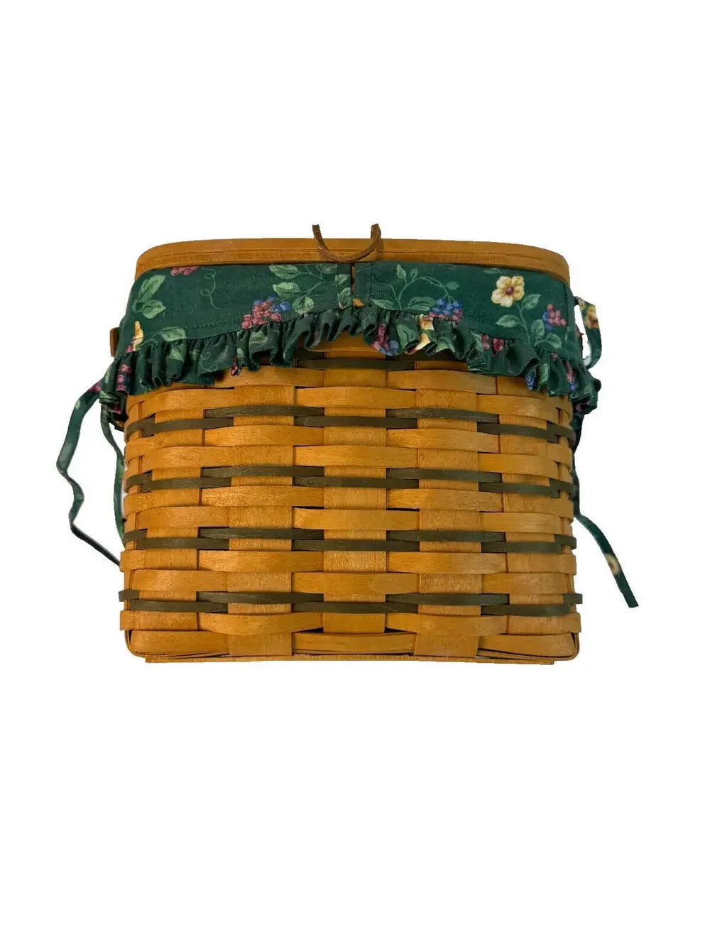 1996 Longaberger Remembrance Basket w/Liner & Protector 10.5